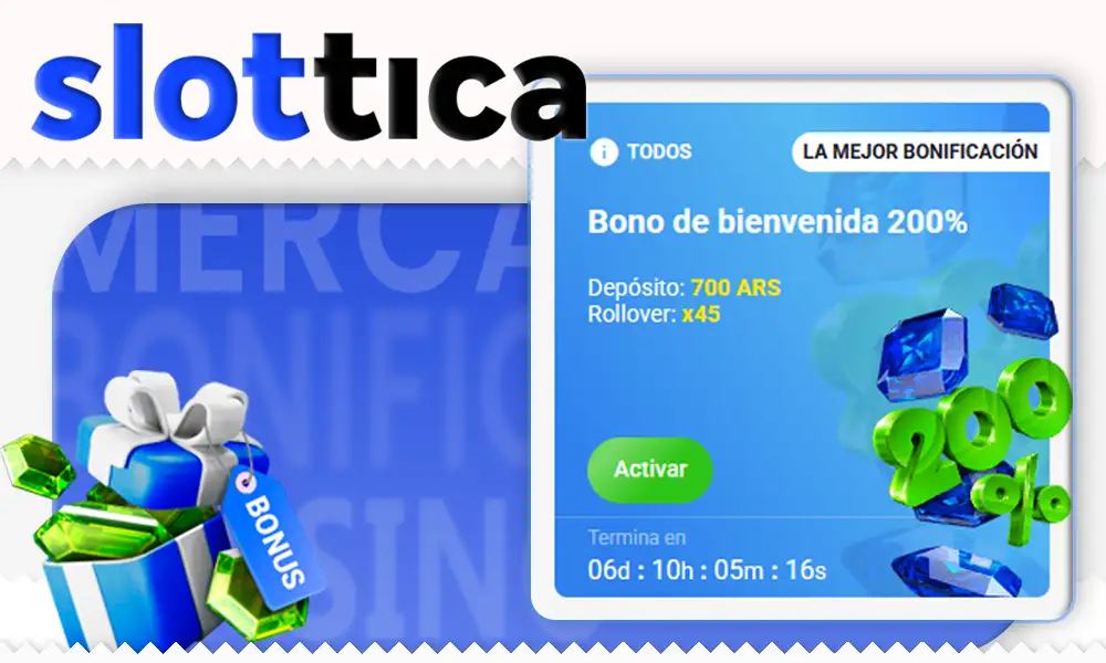 Bonificaciones y promociones de Slottica
