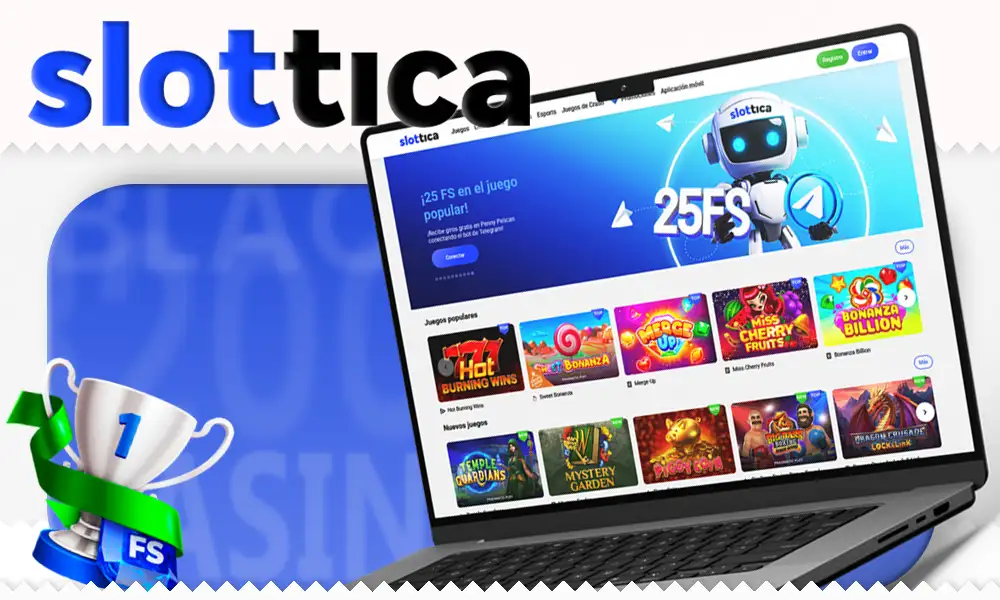 Selección de juegos del casino Slottica